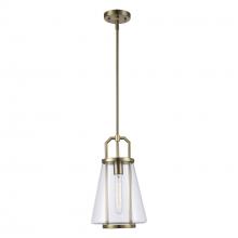Trans Globe PND-2232 AG - 1LT PENDANT-CONE GLASS-M-AG